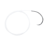 Cruciate suture with needle