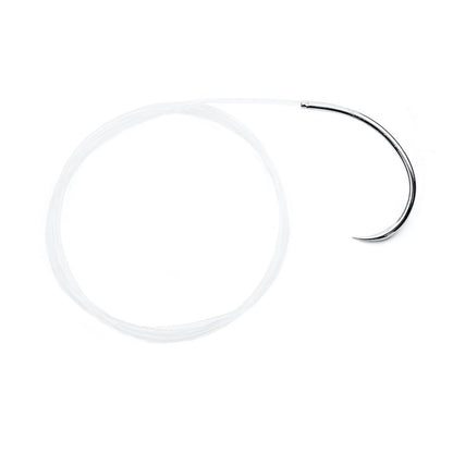 Cruciate suture with needle