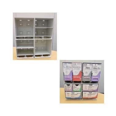 Suture dispenser rack