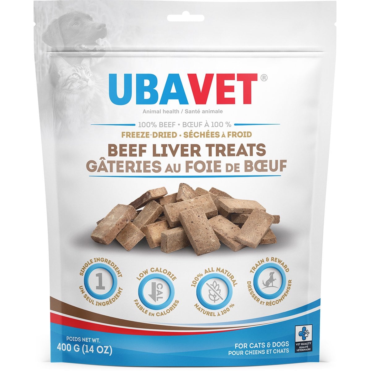 Freeze dried beef liver treats