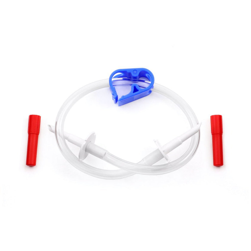 IV transfer set for large animal