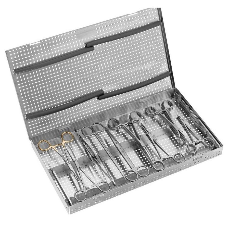 Feline spay instrument set