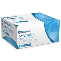 Glove exam nitrile SafeBasics True Fit Thin non sterile powder free