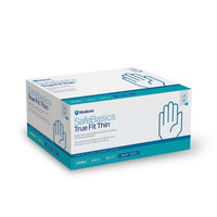 Glove exam nitrile SafeBasics True Fit Thin non sterile powder free