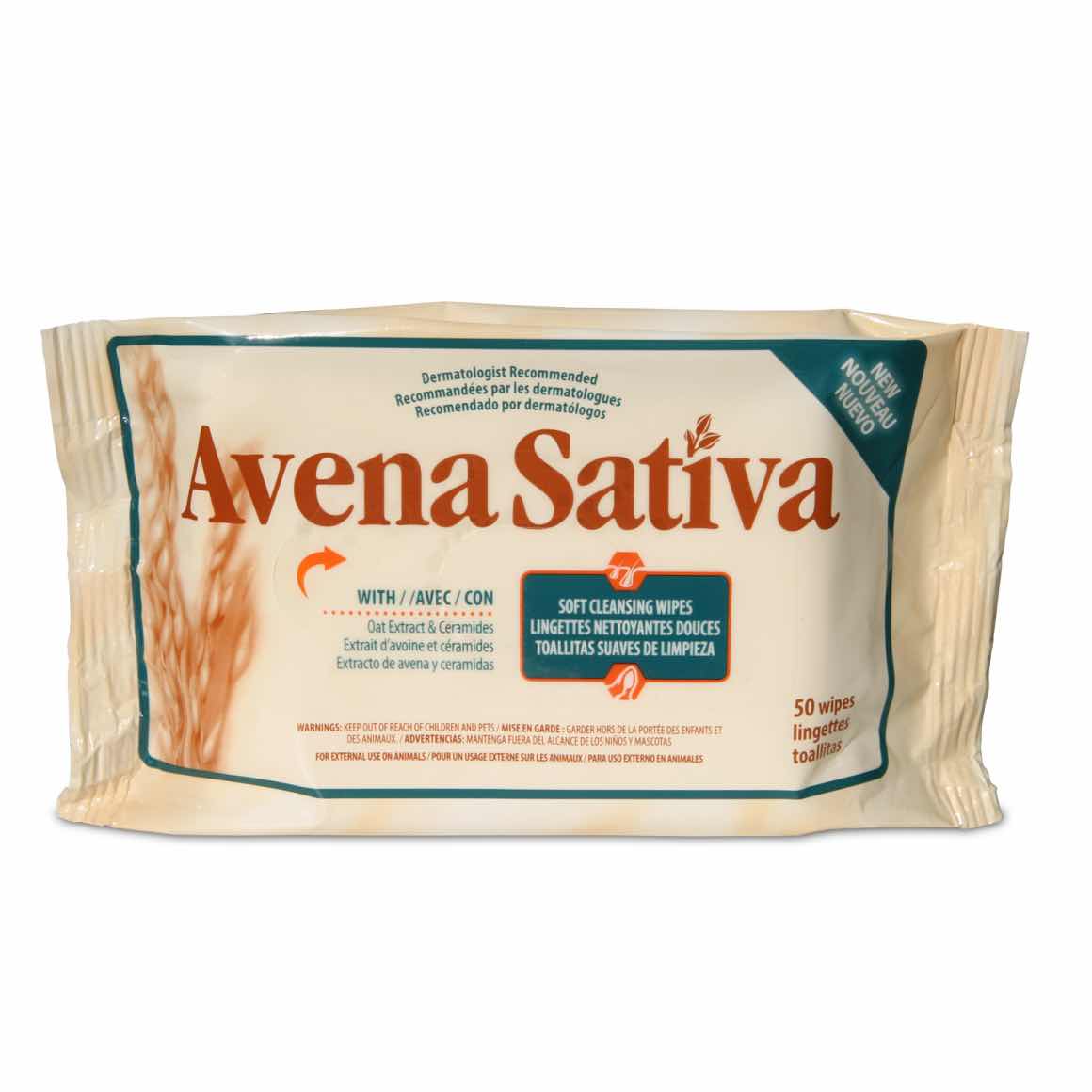 Avena Sativa soft cleansing wipes