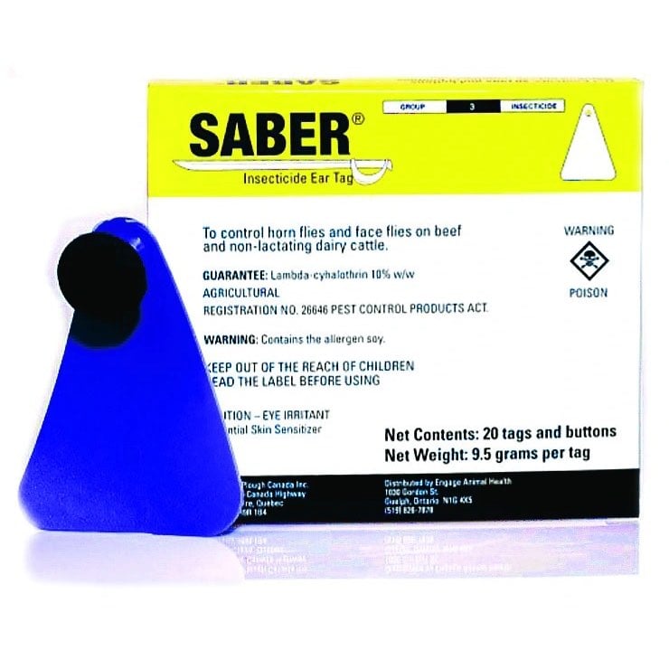 Insecticide fly tag Saber