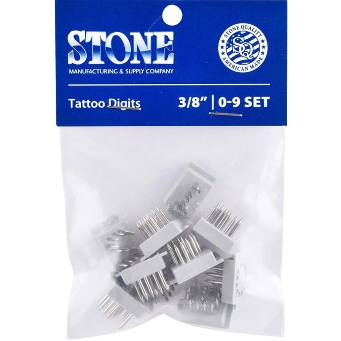 Digits tattoo set 0-9