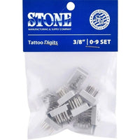 Digits tattoo set 0-9