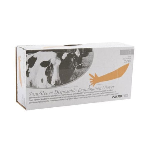Glove obstetric latex Sonosleeve non sterile