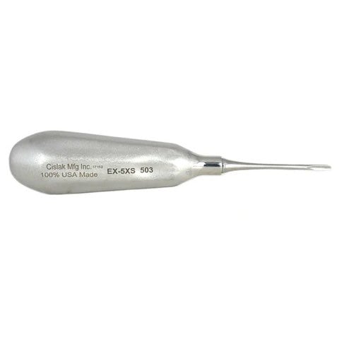 Straight feline surgical elevator EX5 with 503 handle