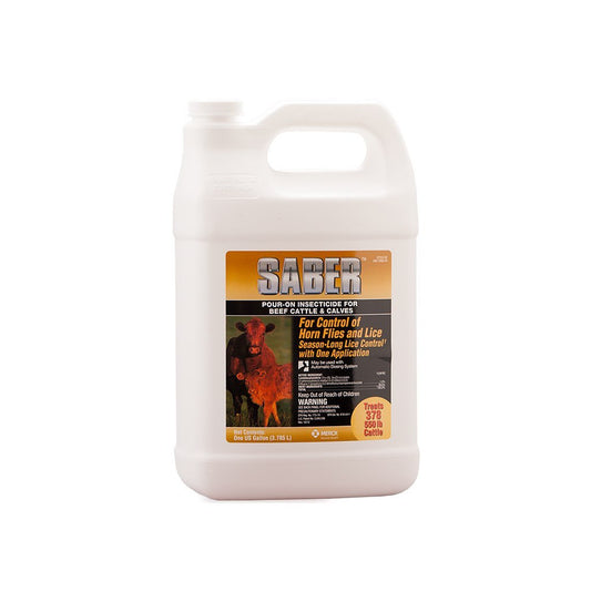 Saber pour-on liquid insecticide