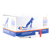 Insulin syringe veterinary 40 IU half-unit 0,3 cc