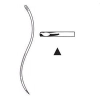 Suture needle post-mortem serpentine regular eye