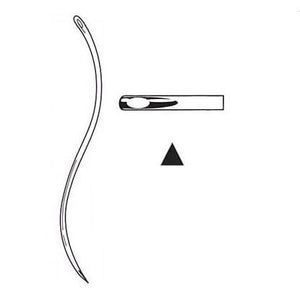 Suture needle post-mortem serpentine regular eye