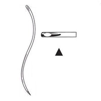 Suture needle post-mortem serpentine regular eye