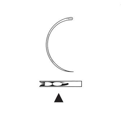 Suture needle 1/2 spring eye