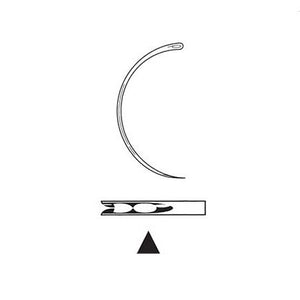 Suture needle 1/2 spring eye