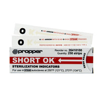 Short OK Chemical Indicator Strips