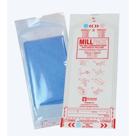 Sterilisation pouch MillPack with test strip