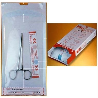 Sterilisation pouch MillPack with test strip