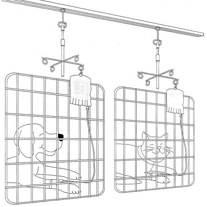 IV holder complete system - track not included