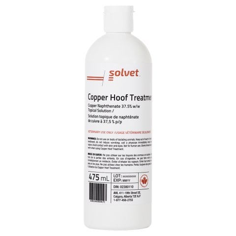 Copper hoof treatment
