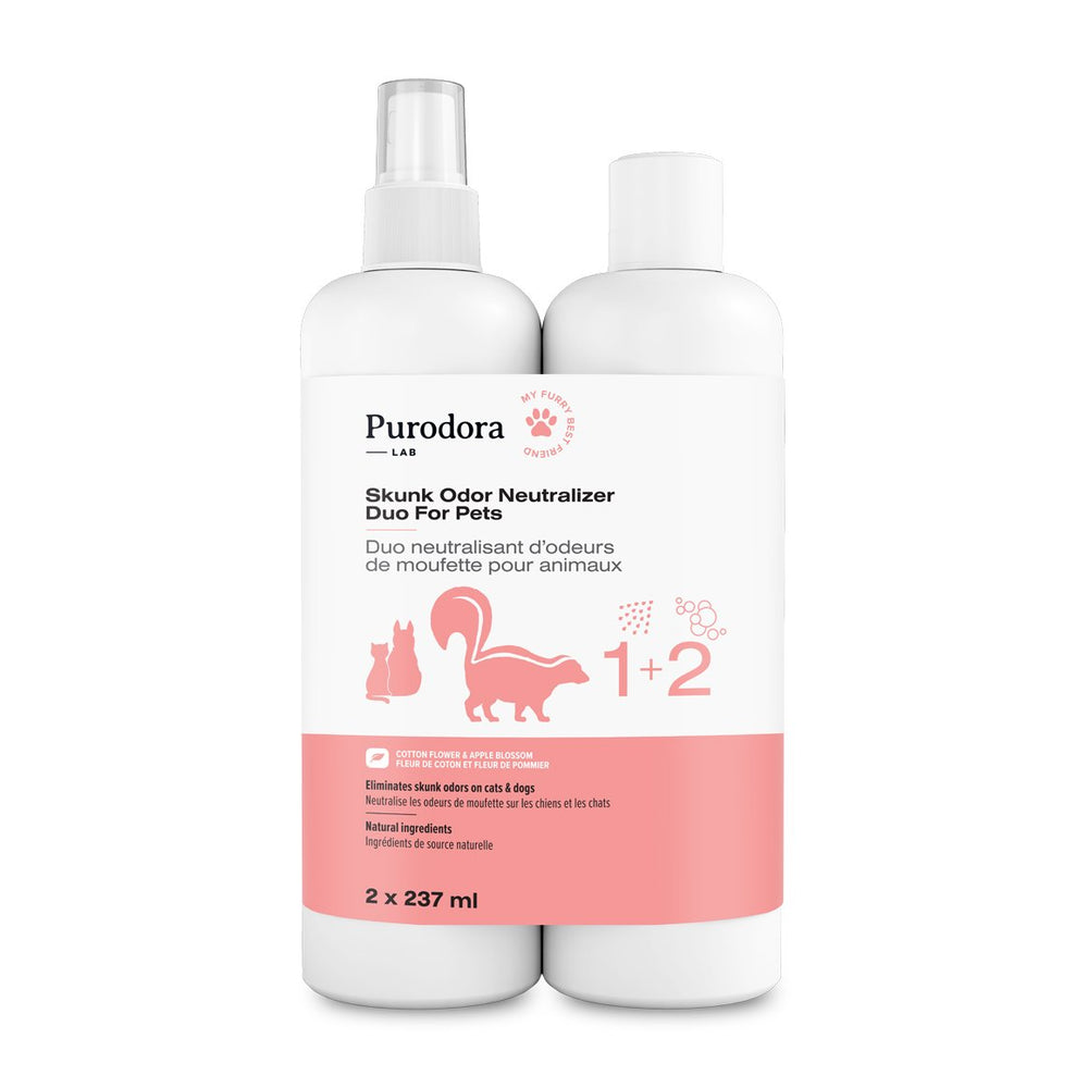 Skunk odor neutralizer duo for pets