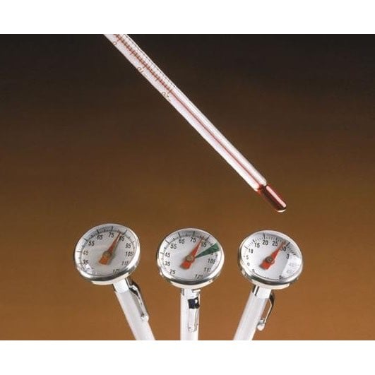 Glass laboratory thermometer