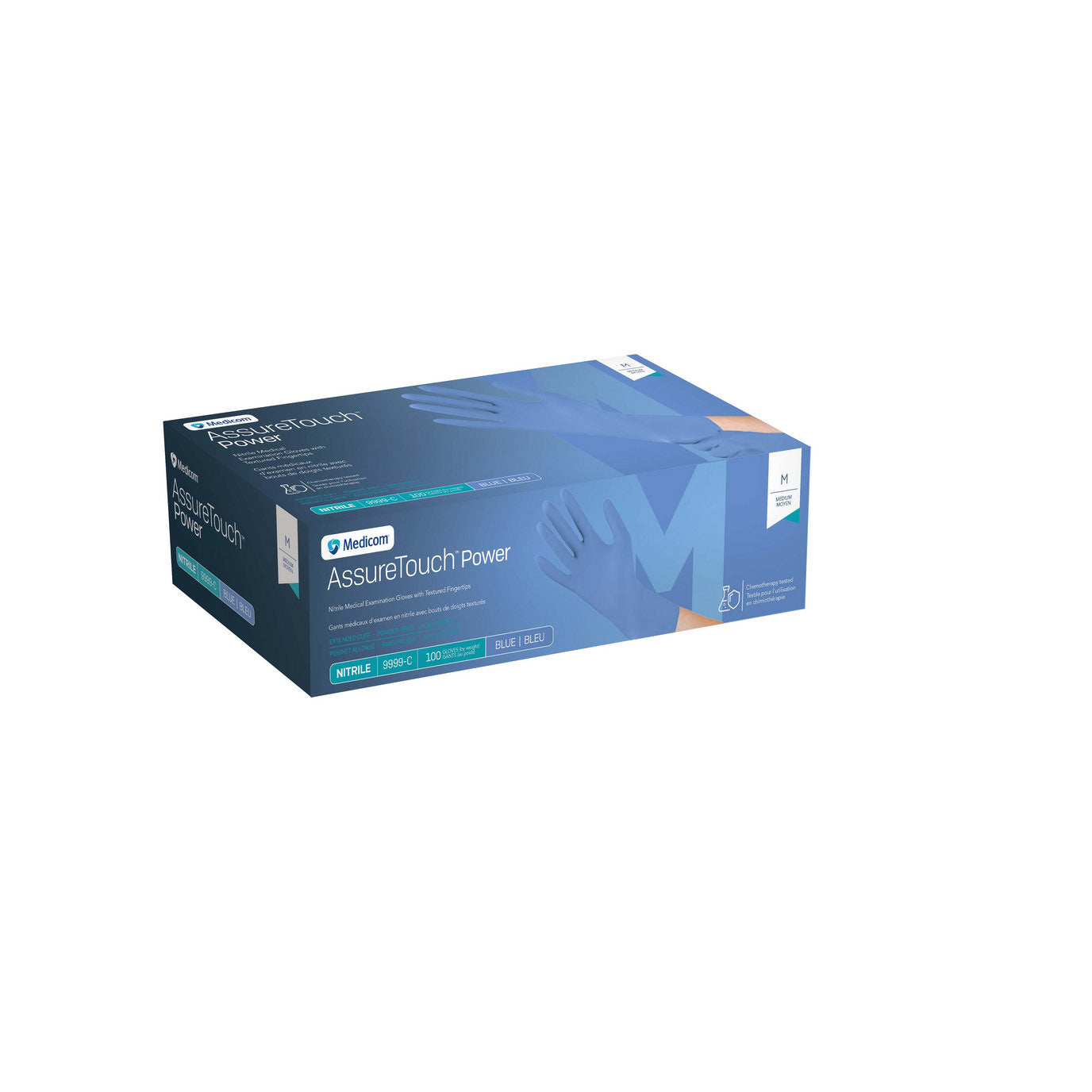 Glove exam nitrile AssureTouch Power non sterile powder free