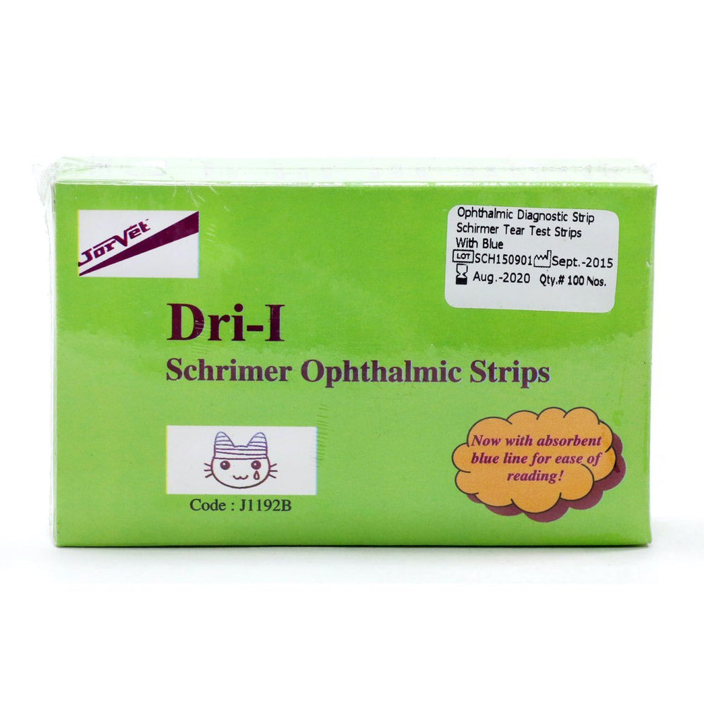 Dri-I Schirmer test with blue dye