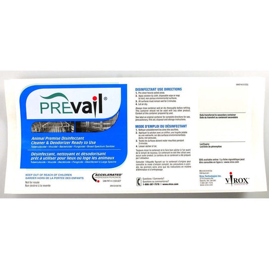 PREVail RTU - workplace label only