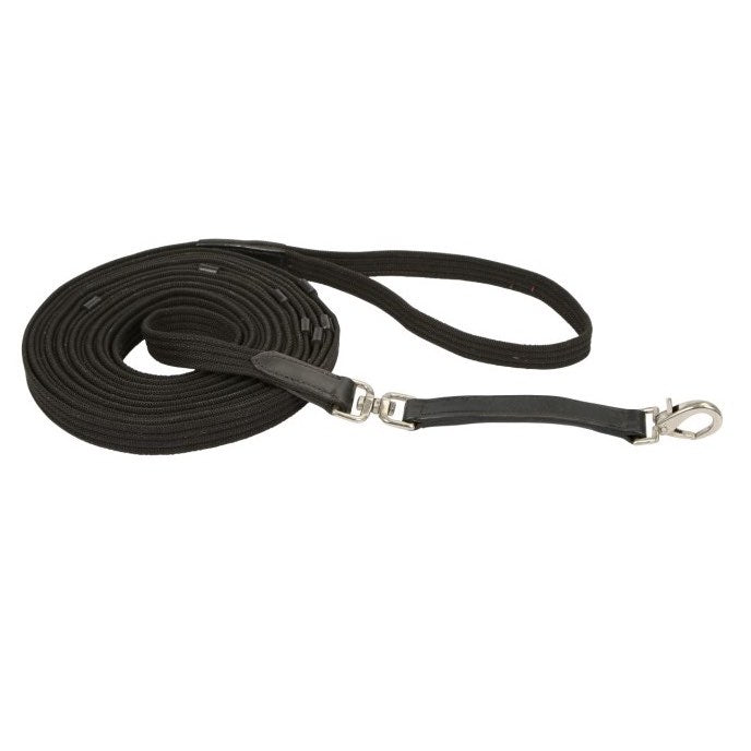 Lunge line with leather stops