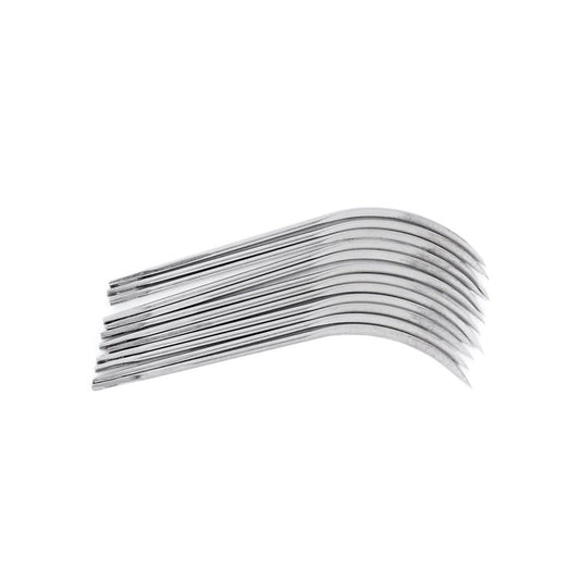 Needle half curved