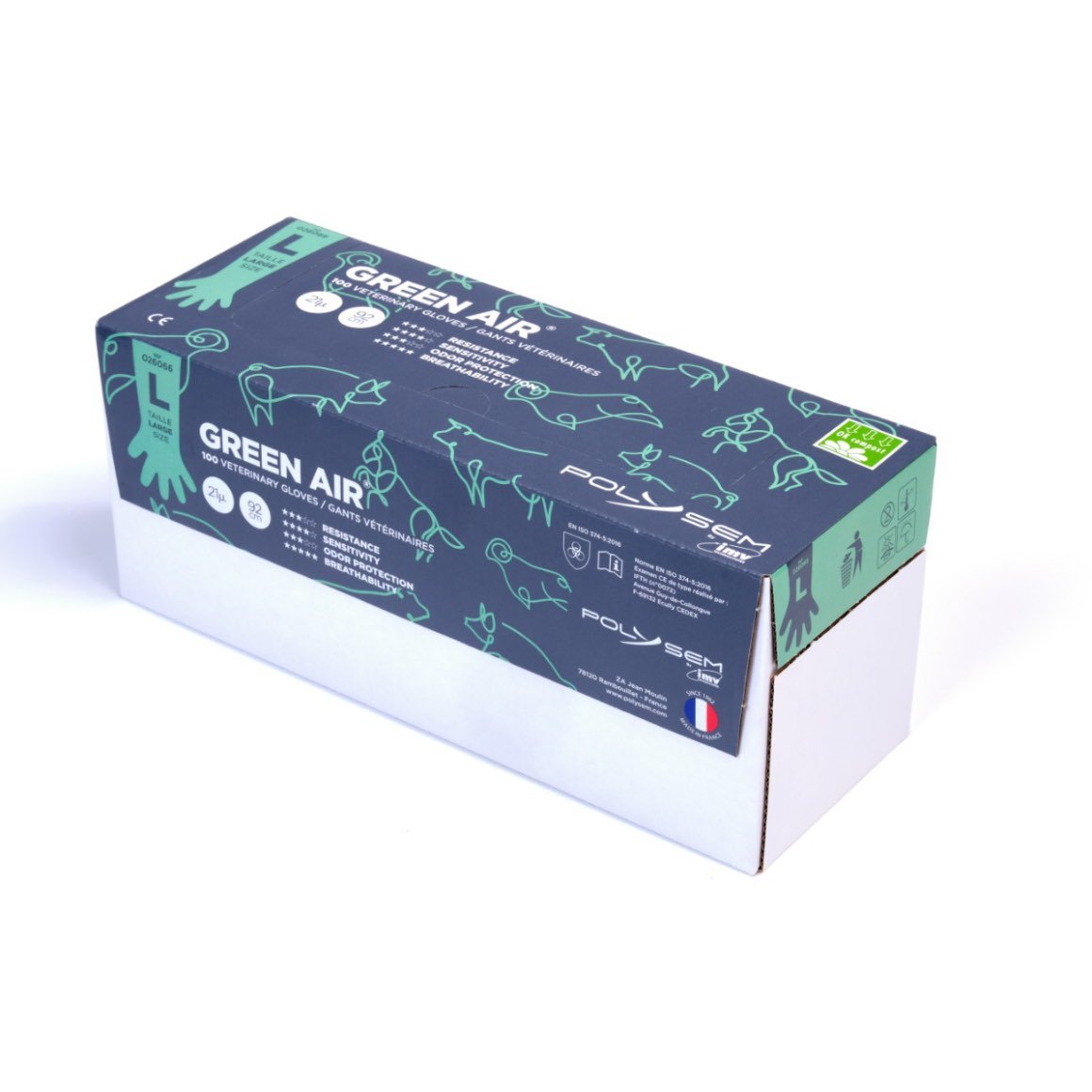 Veterinary gloves Green Air