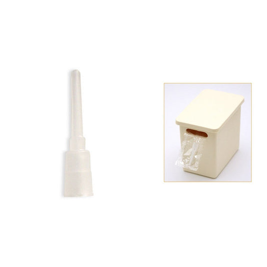 Syringe mounts sterilized in plastic dispenser box