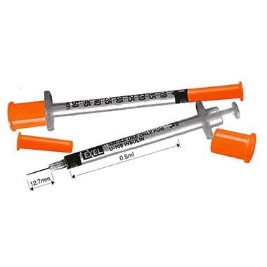 100 IU Insulin Syringes