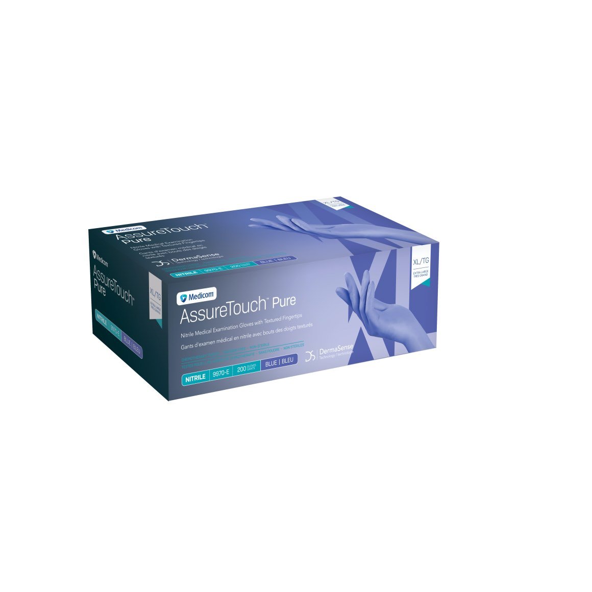 Glove exam nitrile AssureTouch Pure non sterile powder free