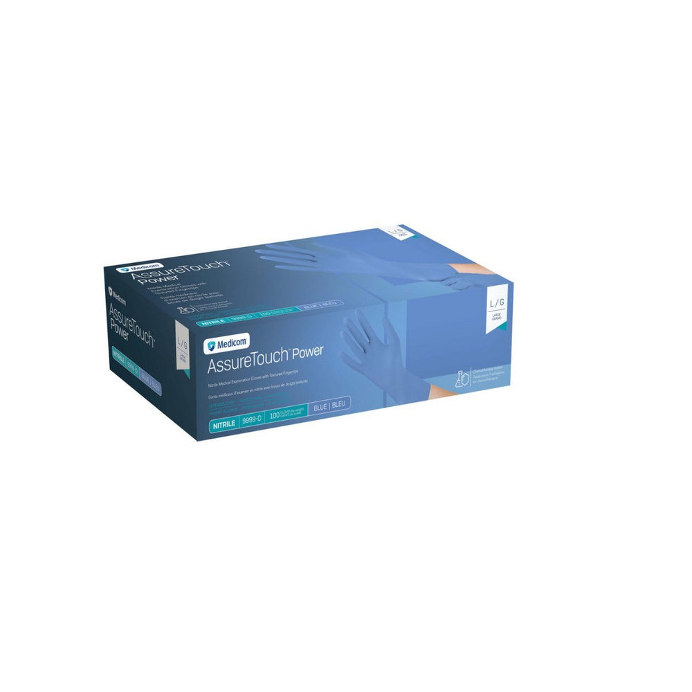 Glove exam nitrile AssureTouch Power non sterile powder free