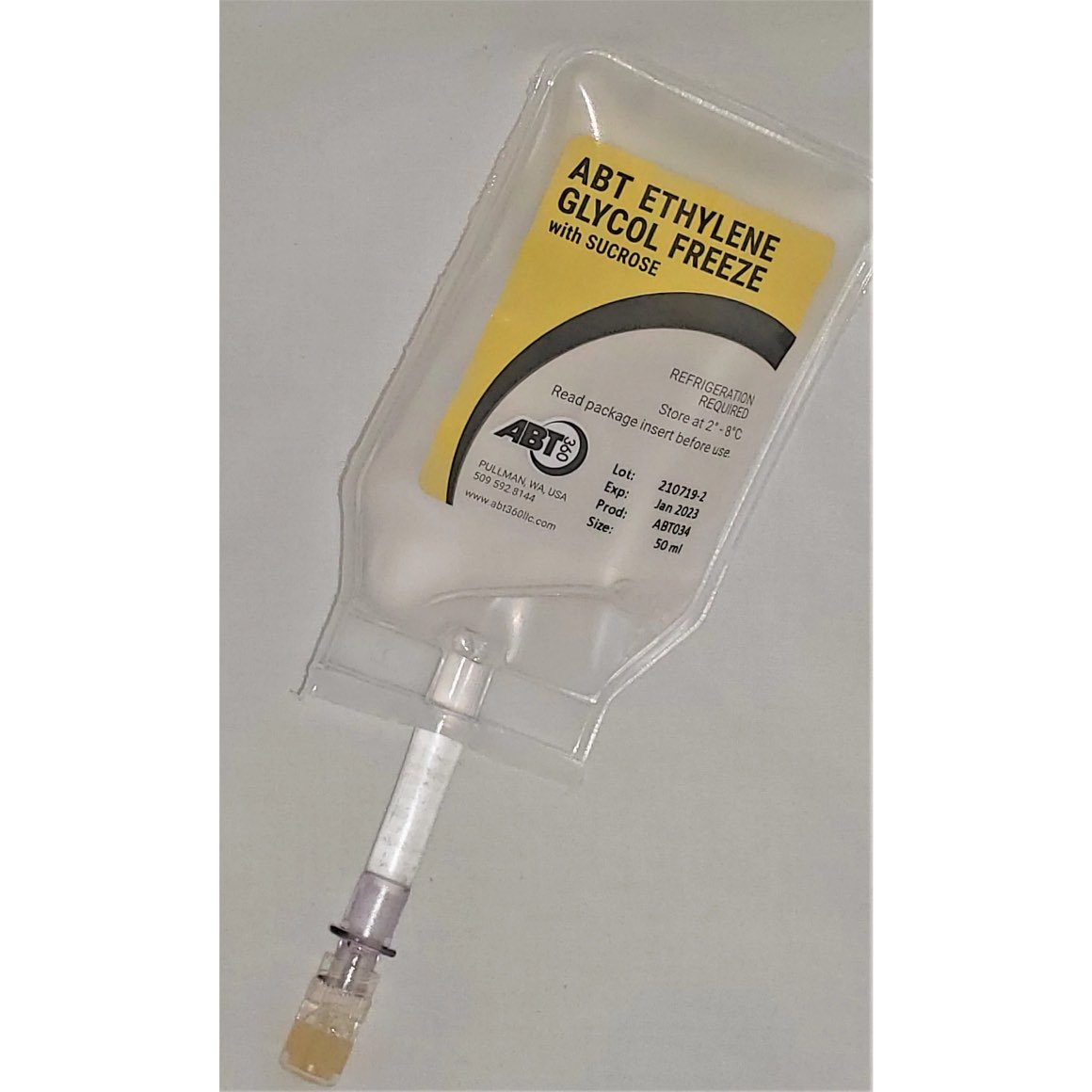 ABT ethylene glycol freeze with sucrose