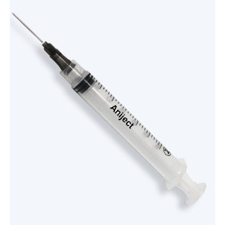 Syringes 3 cc Aniject with needle