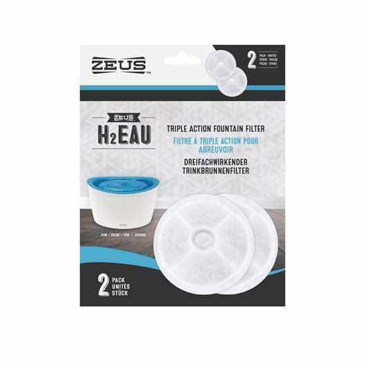 H2EAU Triple action fountain filters