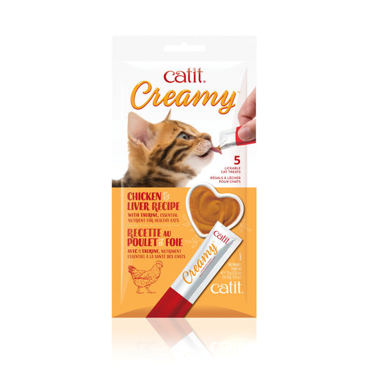 Creamy lickable cat treats