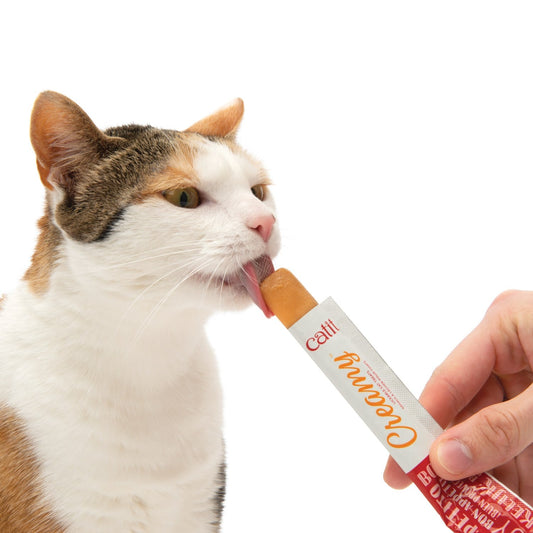 Creamy lickable cat treats