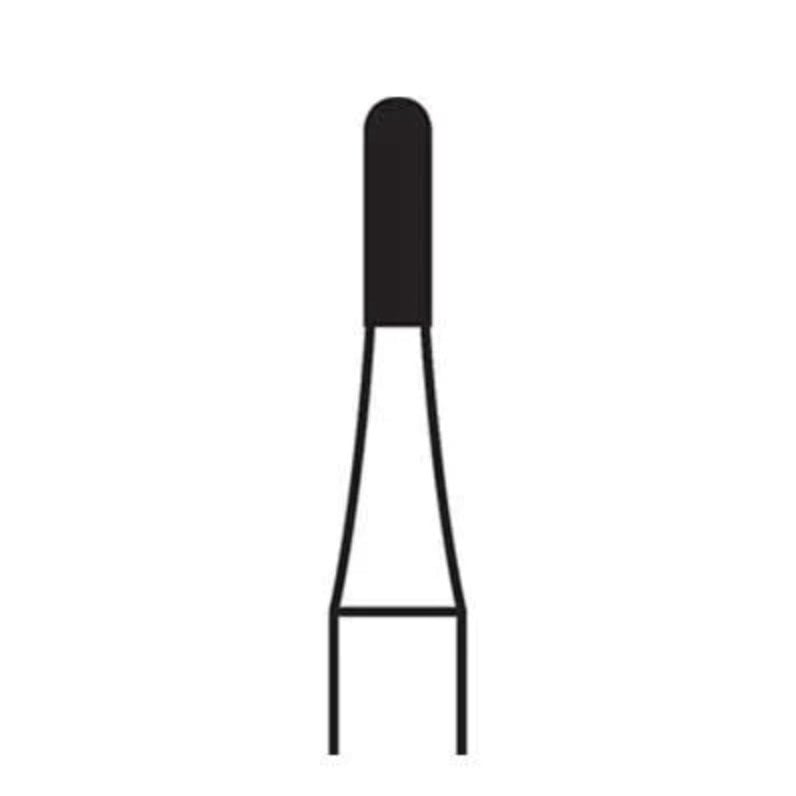 Carbide burs taper round-end fissure