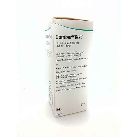 Combur 9 urine test strips