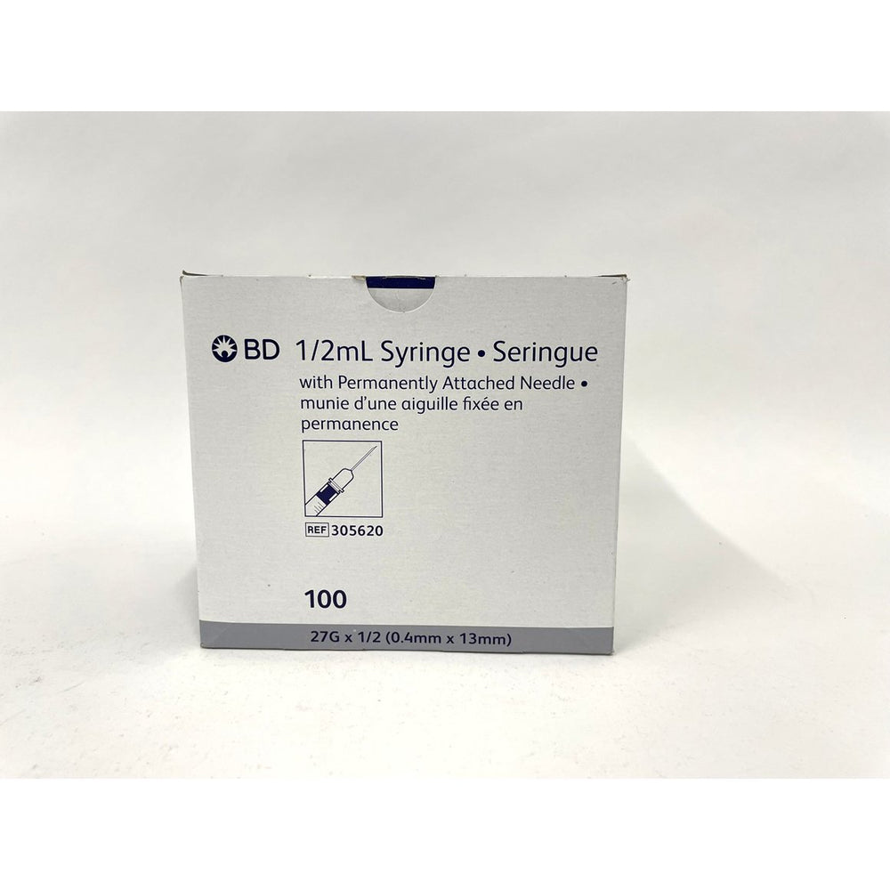 Syringe 0.5 ml with permanently attached needle