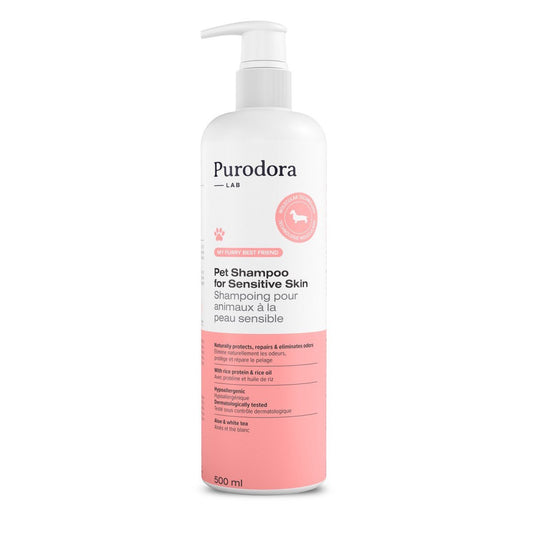 Pet shampoo for sensitive skin