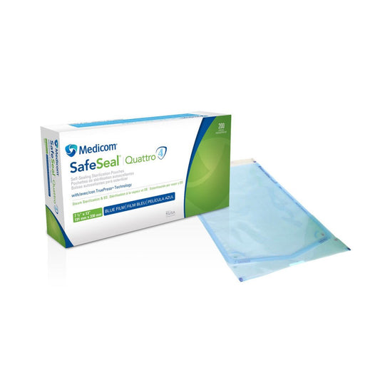 SafeSeal Quattro Self-Sealing Sterilization Pouches