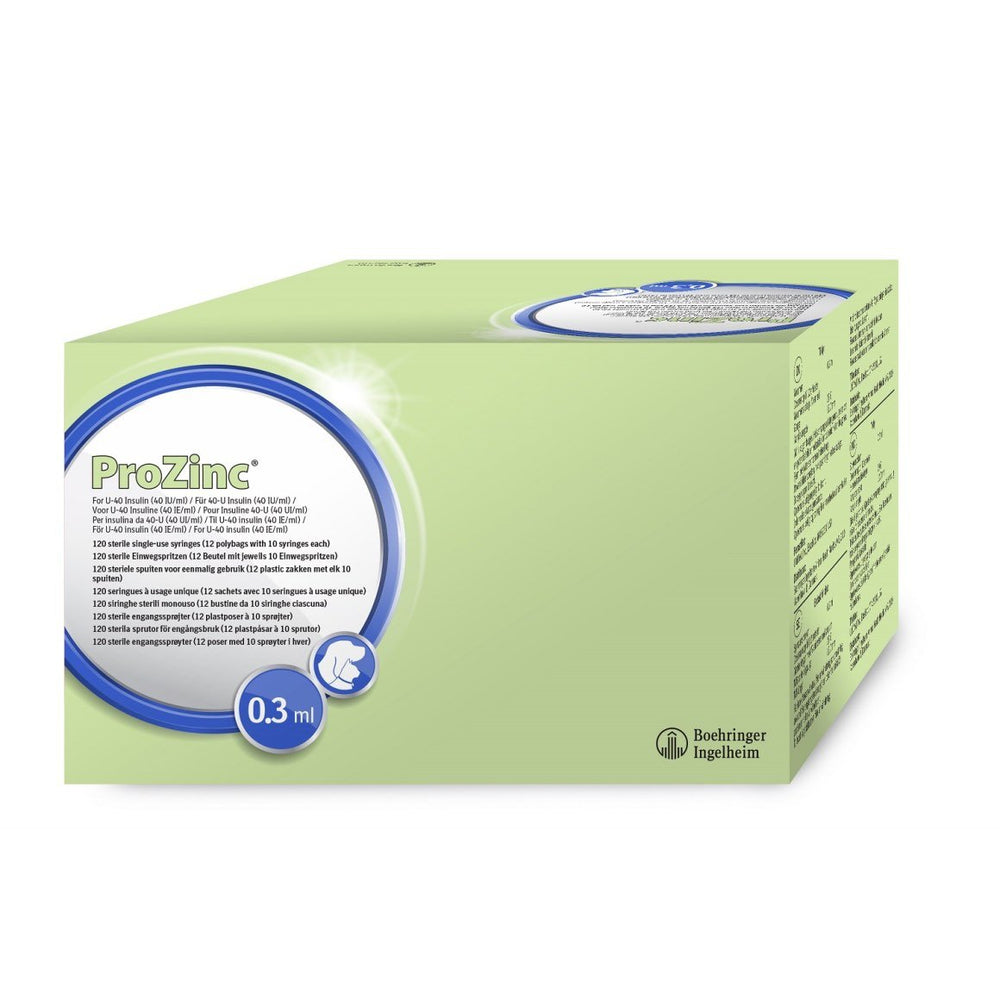 Insulin syringe veterinary ProZinc 40 IU 0,3 cc