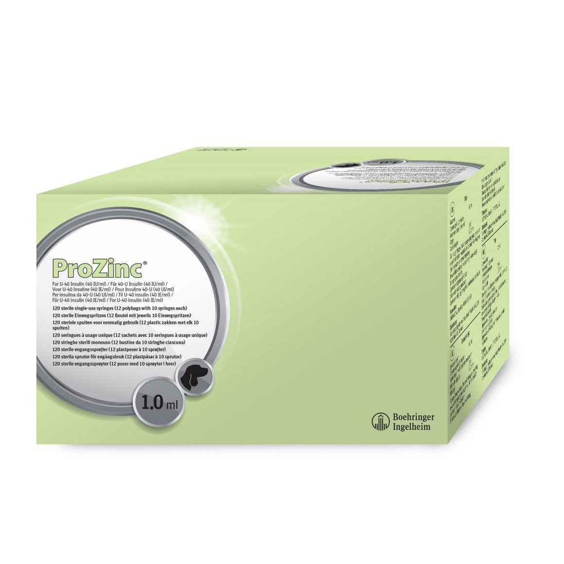 Insulin syringe veterinary ProZinc 40 IU 1 cc